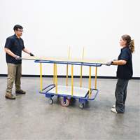 Chariot horizontal pour panneaux, 63-7/16" x 28-1/2" x 40-15/16", Capacit&eacute; 2000 lb St. Lawrence Industrial & Safety Supply