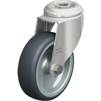 Roulette en &eacute;lastom&egrave;re thermoplastique acier inoxydable, Pivotant, Diam&egrave;tre 4" (102 mm), Capacit&eacute; 240 lb (108 kg) St. Lawrence Industrial & Safety Supply