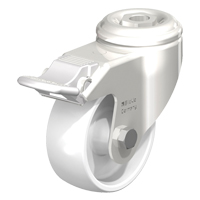 Roulette en nylon acier inoxydable, Pivotant avec frein, Diam&egrave;tre 3-1/8" (79,5 mm), Capacit&eacute; 265 lb (120 kg) St. Lawrence Industrial & Safety Supply