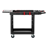Chariot utilitaire robuste et polyvalent, 2 tiers, 17-3/4" x 36" x 46-1/5", Capacit&eacute; 500 lb St. Lawrence Industrial & Safety Supply