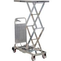 Table &eacute;l&eacute;vatrice hydraulique manuelle &agrave; ciseaux, 27-1/2" lo x 17-3/4" la, Partiellement en acier inoxydable, Capacit&eacute; 220 lb St. Lawrence Industrial & Safety Supply