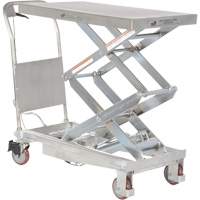 Table &eacute;l&eacute;vatrice hydraulique manuelle &agrave; ciseaux, 35-1/2" lo x 20" la, Partiellement en acier inoxydable, Capacit&eacute; 800 lb St. Lawrence Industrial & Safety Supply