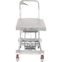 Table &eacute;l&eacute;vatrice hydraulique manuelle &agrave; ciseaux, 35-1/2" lo x 20" la, Partiellement en acier inoxydable, Capacit&eacute; 800 lb St. Lawrence Industrial & Safety Supply