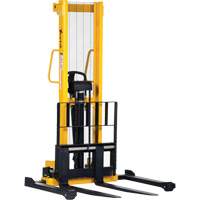 Manual Hydraulic Stacker, Hand Pump Operated, 2000 lbs. Capacity, 35" Max Lift St. Lawrence Industrial & Safety Supply