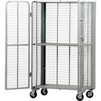 FST Series Folding Security Truck, 1 Tiers, 27" L x 45" W x 77" H, 2000 lbs. Cap. St. Lawrence Industrial & Safety Supply