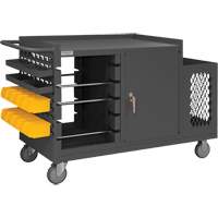 Chariot pour bobines de fil et de maintenance, Acier, 5 Montants, 54-1/16" la x 35" h x 24" p, Capacit&eacute; de 1200 lb St. Lawrence Industrial & Safety Supply