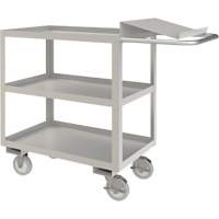 Chariot de pr&eacute;paration de commande de calibre industriel, 39" h x 18-1/8" la x 45" p, 3 Tablettes, Capacit&eacute; 1200 lb St. Lawrence Industrial & Safety Supply