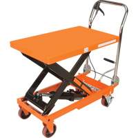 Hydraulic Scissor Lift Table, 32" L x 19-3/4" W, Steel, 1100 lbs. Capacity St. Lawrence Industrial & Safety Supply