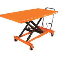 Table &eacute;l&eacute;vatrice &agrave; ciseaux hydraulique, 63" lo x 31-1/2" la, Acier, Capacit&eacute; 1100 lb St. Lawrence Industrial & Safety Supply