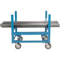 Pipe & Bar Cradle Truck, 24" L x 24" W x 34" H, 2500 lbs. Capacity, Polyurethane Wheels St. Lawrence Industrial & Safety Supply