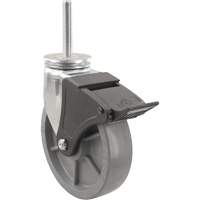 Roulette Emaxx Envirothane, Pivotant avec frein, Diam&egrave;tre 4" (101,6 mm), Capacit&eacute; 1000 lb (453,6 kg) St. Lawrence Industrial & Safety Supply