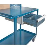 Mobile Service Cart, 2 Tiers, 24" W x 57" H x 40" D, 1200 lbs. Capacity St. Lawrence Industrial & Safety Supply