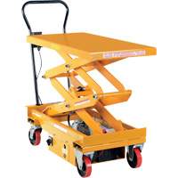 DC Powered Hydraulic Scissor Lift Elevating Cart, Steel, 39-3/4" L x 20-1/2" W, 1000 lbs. Capacity St. Lawrence Industrial & Safety Supply