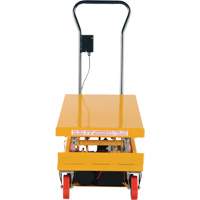 DC Powered Hydraulic Scissor Lift Elevating Cart, Steel, 39-3/4" L x 20-1/2" W, 1000 lbs. Capacity St. Lawrence Industrial & Safety Supply