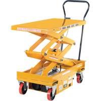 DC Powered Hydraulic Scissor Lift Elevating Cart, Steel, 39-3/4" L x 20-1/2" W, 1000 lbs. Capacity St. Lawrence Industrial & Safety Supply