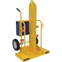 Chariot pour chalumeau et bouteille &agrave; gaz, Roues Rempli de mousse, Base de 24" la x 19-1/2" lo, 500 lb St. Lawrence Industrial & Safety Supply