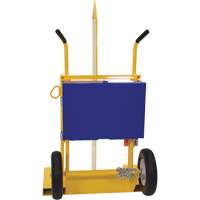 Chariot pour chalumeau et bouteille &agrave; gaz, Roues Rempli de mousse, Base de 24" la x 19-1/2" lo, 500 lb St. Lawrence Industrial & Safety Supply