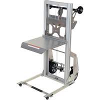 Portable Aluminum Load Lifter, Foot Pump Operated, 200 lbs. Capacity, 61" Max Lift St. Lawrence Industrial & Safety Supply