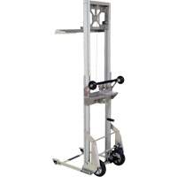 Portable Aluminum Load Lifter, Foot Pump Operated, 200 lbs. Capacity, 61" Max Lift St. Lawrence Industrial & Safety Supply