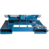 Self-Dumping Hopper, Polyethylene, 5/8 cu.yd., Grey St. Lawrence Industrial & Safety Supply