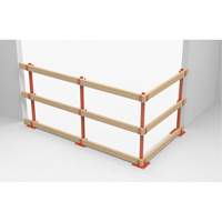 Poteaux temporaires ProGuards pour barri&egrave;re de s&eacute;curit&eacute;, 8" la x 39" h, Orange St. Lawrence Industrial & Safety Supply