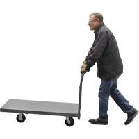 Chariot &agrave; plateforme, 48" lo x 24" la x Capacit&eacute; 2000 lb, Roues en Caoutchouc St. Lawrence Industrial & Safety Supply
