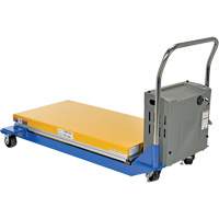 DC Powered & Manual Scissor Lift Table, Steel, 48" L x 24" W, 1000 lbs. Capacity St. Lawrence Industrial & Safety Supply