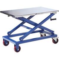 Table &eacute;l&eacute;vatrice manuelle &agrave; ciseaux, 37" lo x 23-1/2" la, Acier, Capacit&eacute; 660 lb St. Lawrence Industrial & Safety Supply