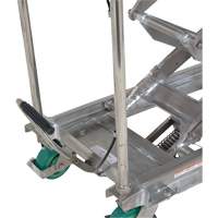 Table &eacute;l&eacute;vatrice hydraulique manuelle &agrave; ciseaux, 36-1/4" lo x 19-3/8" la, Acier inoxydable, Capacit&eacute; 600 lb St. Lawrence Industrial & Safety Supply