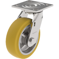 Roulette &agrave; usage moyen de s&eacute;rie 21, Pivotant, 4" (101,6 mm), Ur&eacute;thane, 700 lb (317 kg) St. Lawrence Industrial & Safety Supply