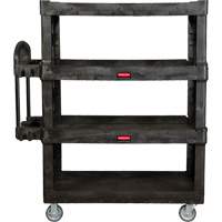 Chariot utilitaire robuste et ergonomique, 4 tiers, 24-1/4" x 62-2/5" x 54-1/10", Capacit&eacute; 700 lb St. Lawrence Industrial & Safety Supply