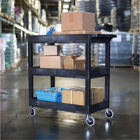 Tub Cart, 3 Tiers, 35-1/4" x 36-1/4" x 18", 300 lbs. Capacity St. Lawrence Industrial & Safety Supply