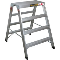 Poste de travail chevalet de sciage portatif, Cadre Aluminium, 12-1/4" p x 48" h St. Lawrence Industrial & Safety Supply