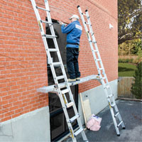 Planche de travail t&eacute;lescopique, 204" la x 12" pr, Capacit&eacute; de 250 lb, D&eacute;mont&eacute; St. Lawrence Industrial & Safety Supply