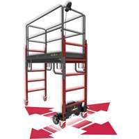 Complete Motorized Buildman 6' Baker Scaffold Kit, 31" D x 118-3/4" H St. Lawrence Industrial & Safety Supply