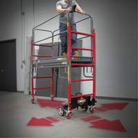 Complete Motorized Buildman 6' Baker Scaffold Kit, 31" D x 118-3/4" H St. Lawrence Industrial & Safety Supply