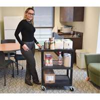 Electric Utility Cart, 3 Tiers, 24" x 42" x 18", 300 lbs. Capacity St. Lawrence Industrial & Safety Supply
