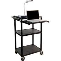 Electric Utility Cart, 3 Tiers, 24" x 42" x 18", 300 lbs. Capacity St. Lawrence Industrial & Safety Supply