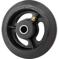 Roue en caoutchouc moul&eacute;, 5'' (127 mm) dia. x 1-1/2" (38 mm) la, Capacit&eacute; de 400 lb (181 kg) St. Lawrence Industrial & Safety Supply