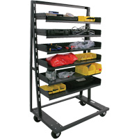 Chariot &agrave; cadre en A robuste &agrave; un c&ocirc;t&eacute; avec 6 plateaux, 38" x 25" x 63", Capacit&eacute; 2500 lb St. Lawrence Industrial & Safety Supply