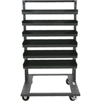 Chariot &agrave; cadre en A robuste &agrave; un c&ocirc;t&eacute; avec 6 plateaux &agrave; rebords, 38" x 25" x 63", Capacit&eacute; 2500 lb St. Lawrence Industrial & Safety Supply