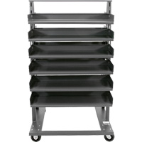 Chariot &agrave; cadre en A robuste &agrave; deux c&ocirc;t&eacute;s avec 12 plateaux, 38" x 30" x 63", Capacit&eacute; 2500 lb St. Lawrence Industrial & Safety Supply