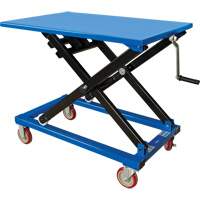 Table &eacute;l&eacute;vatrice manuelle &agrave; ciseaux, 37-3/8" lo x 23-5/8" la, Acier, Capacit&eacute; 660 lb St. Lawrence Industrial & Safety Supply