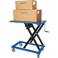 Table &eacute;l&eacute;vatrice manuelle &agrave; ciseaux, 37-3/8" lo x 23-5/8" la, Acier, Capacit&eacute; 660 lb St. Lawrence Industrial & Safety Supply
