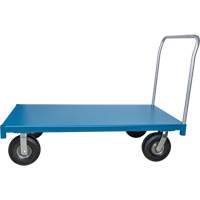 Chariot &agrave; plateforme robuste, 48" lo x 24" la x Capacit&eacute; 1200 lb, Roues en Anticrevaison St. Lawrence Industrial & Safety Supply