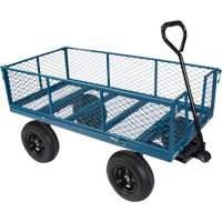 Wagon avec c&ocirc;t&eacute;s rabattables, 24" la x 48" la x Capacit&eacute; 800 lb St. Lawrence Industrial & Safety Supply