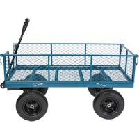 Wagon avec c&ocirc;t&eacute;s rabattables, 24" la x 48" la x Capacit&eacute; 800 lb St. Lawrence Industrial & Safety Supply