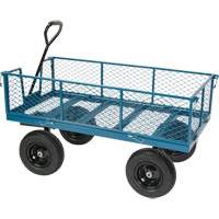 Wagon avec c&ocirc;t&eacute;s rabattables, 24" la x 48" la x Capacit&eacute; 800 lb St. Lawrence Industrial & Safety Supply