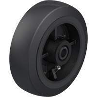 Roue en caoutchouc noir sur noyau en fonte St. Lawrence Industrial & Safety Supply