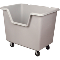 Chariot-caisse Starcart &agrave; c&ocirc;t&eacute; ouvert, Poly&eacute;thyl&egrave;ne, 46" lo x 31" la x 49" h, Volume 24 pi³, Capacit&eacute; 900 lb St. Lawrence Industrial & Safety Supply